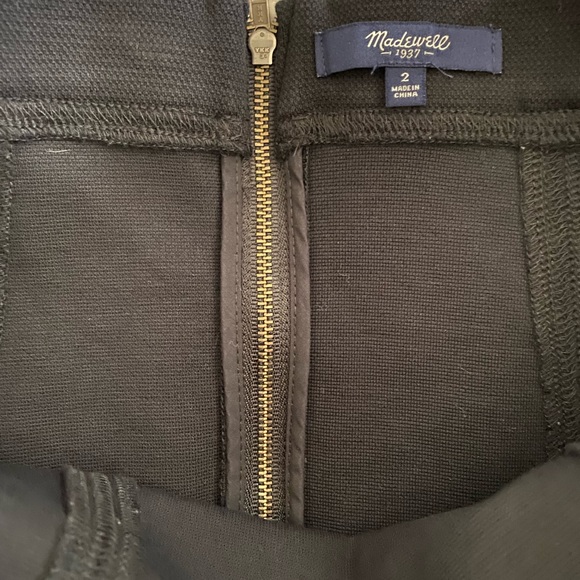 Madewell black skater skirt Sz 2 - Picture 4 of 6